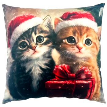 Pet Fun декоративна подушка для котів та власників 45х45 см - різнокольоровий - купить, цены на MasterZoo - фото 1