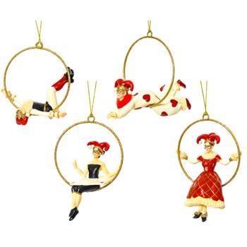 Подвеска Decoris Venice Acrobats 9х13см в ассортименте