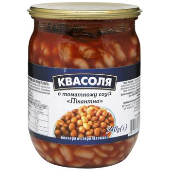 Piquant Beans in Tomato Sauce 500g - buy, prices for COSMOS - photo 1