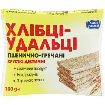 Хлебцы Хлебцы-Удальцы пшенично-гречневые диетические 100г - купить, цены на Auchan - фото 2