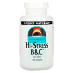 Source Naturals Hi-Stress B&C Stress Complex with Herbs 120 tablets