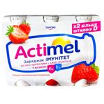 Продукт кисломолочный Actimel клубничный 1,4% 100г х 6шт