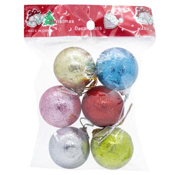 Christmas Ball 6pcs 4cm - buy, prices for Tavria V - photo 1