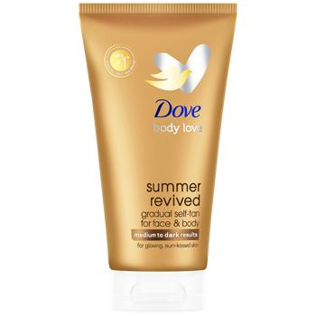 Крем-лосьйон автозасмага Dove Summer Revived Від середнього до темного 75мл