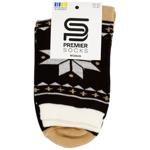 Premier Socks Scandinavian Print Women's Classic Terry Socks s.23-25 Brown
