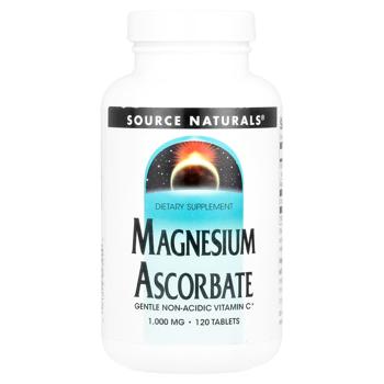 Магния аскорбат Source Naturals 1000мг 120 таблеток