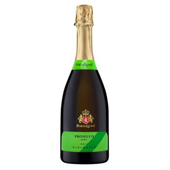 Porta Leone Biologioco Prosecco Treviso DOC Brut White Sparkling Wine 11% 0.75l - buy, prices for NOVUS - photo 1