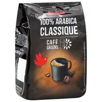 Кава Auchan Arabica Classico в зернах 500г - купити, ціни на Auchan - фото 2