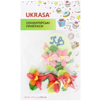 Кондитерська прикраса Украса Пасхальне яйце з фіалками - купити, ціни на Auchan - фото 4