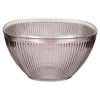 Gray Acrylic Salad Bowl 1.57l - buy, prices for ULTRAMARKET - photo 2