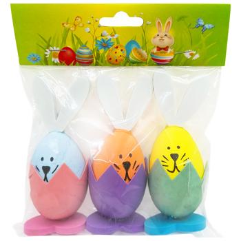 Easter Bunny Decorations 3pcs B1-0940 G2025-223 - buy, prices for COSMOS - photo 1