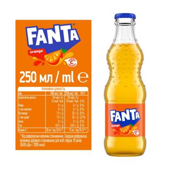 Напій газований Fanta Апельсин 250мл - купити, ціни на - фото 2