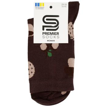 Носки Premier Socks женские классические Осенние р.23-25 мокко - купить, цены на - фото 1