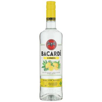 rum bacardi spirit lemon 27% 700ml glass bottle Italy