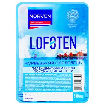 Сельдь Norven По-скандинавски филе-кусочки в масле 300г - купить, цены на - фото 3