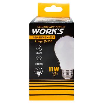 Work's Long-Life LED Lamp A60 11W 3K E27 - buy, prices for Tavria V - photo 1
