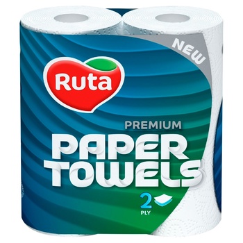 Ruta Premium Two-ply Paper Towels 2pcs - buy, prices for Auchan - photo 1