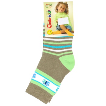 Шкарпетки дитячі Conte Kids Sof-Tiki р.16 096 гірчичний 7С-46СП - купити, ціни на - фото 1