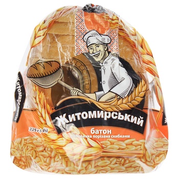 Khlib Zhytomyra Zhytomyr Cut Half Loaf 225g - buy, prices for Auchan - photo 1