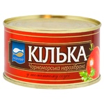 Aquamir Black Sea Sprat Unsorted in Tomato Sauce 230г