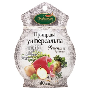 Приправа Любисток Рецепти від шефа Універсальна 40г