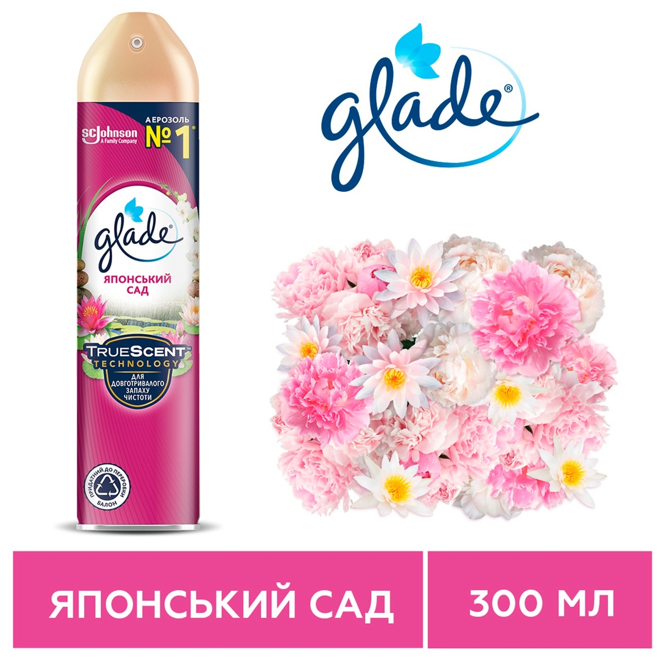 

Освежитель воздуха Glade Японский сад 300мл