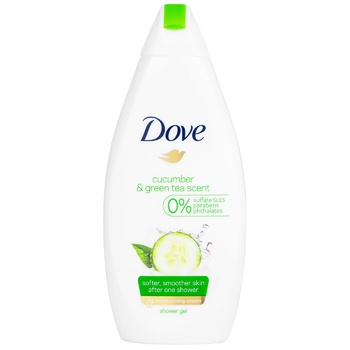 Dove Cucumber & Green Tea Scent Shower Cream Gel 500ml - buy, prices for NOVUS - photo 2