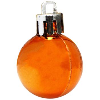 Шар елочный Безант оранжевый 3см