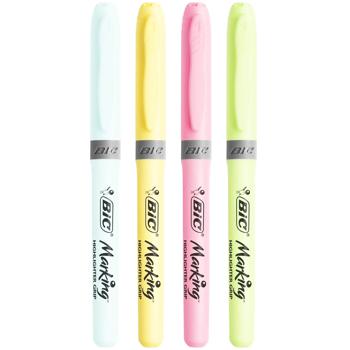 Маркер текстовий BIC Highlighter Grip Pastel 4шт - купити, ціни на Auchan - фото 2