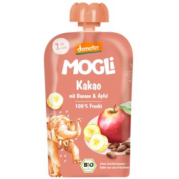 Mogli Organic Fruit Puree with Banana, Cocoa and Apple 100g - buy, prices for WINETIME - photo 1