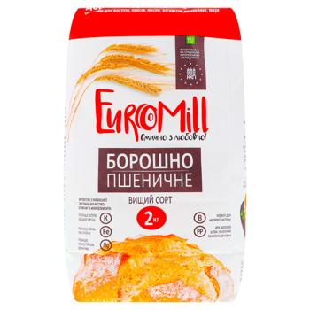 EuroMill Wheat Flour Top Grade 2kg - buy, prices for MasterZoo - photo 1