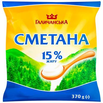 HalychanskA Sour Cream 15% 370g