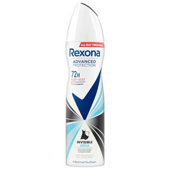 Антиперспирант аэрозольный Rexona Invisible Aqua 150мл - купить, цены на Auchan - фото 1