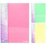 Economix Pastel A4 Checkered Notebook with Plastic Cover 80 Sheets