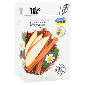 Чай Hello Tea яблучний штрудель 60г - купити, ціни на ULTRAMARKET - фото 1