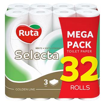 Ruta Selecta 3-ply Toilet Paper 32pcs - buy, prices for METRO - photo 1