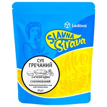 Суп Slavna Strava гречишный с мясом курицы 42г - купить, цены на КОСМОС - фото 1