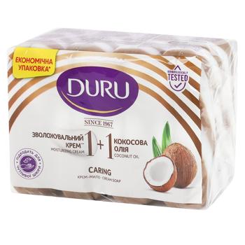 Duru Moisturizing Cream and Coconut Oil Solid Cream Soap 4pcs*80g - buy, prices for MegaMarket - photo 2