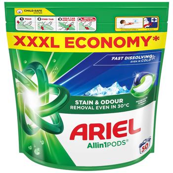 Ariel Allin1 Pods Mountain Spring Washing Capsules 50pcs - buy, prices for Auchan - photo 1