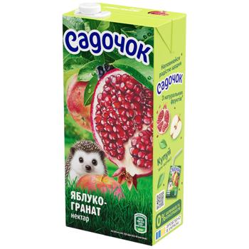 Нектар Садочок яблочно-гранатовый 0,95л - купить, цены на Чудо Маркет - фото 1
