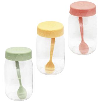 Спецівниця Herevin Spice з ложкою 370мл в асортименті - купити, ціни на Auchan - фото 1