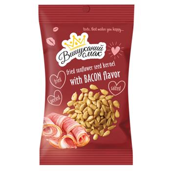 Ядро соняшника Вишуканий Смак смажене зі смаком бекону 80г - купити, ціни на NOVUS - фото 1