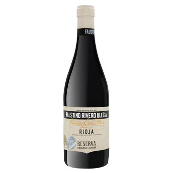 Вино Faustino Rivero Ulecia Silver Label Rioja Reserva червоне сухе 13% 0,75л - купити, ціни на КОСМОС - фото 1