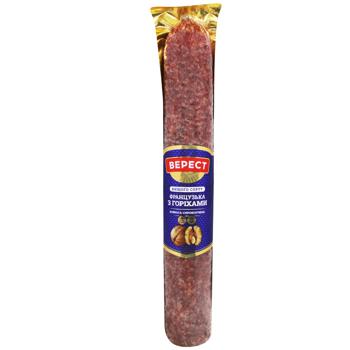 Verest French with Nuts Raw-smoked Sausage Hight Grade Weight - buy, prices for Auchan - photo 1