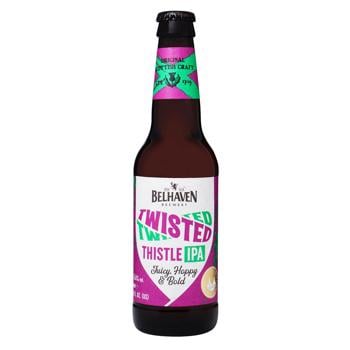 Пиво Belhaven Twisted Thistle IPA светлое 5,6% 0,33л - купить, цены на NOVUS - фото 1