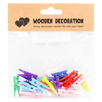 Zed Set of Colored Decorative Clothespins 12.5х14cm 20pcs - buy, prices for EKO Market - photo 1