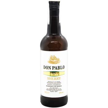 Вино Don Pablo Херес Fino белое сухое 15% 0,75л