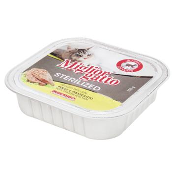 Корм вологий Miglior Gatto з куркою та прошутто для стерилізованих котів 100г - купити, ціни на NOVUS - фото 2