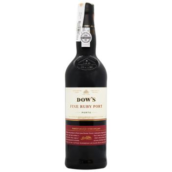 Dow's Fine Ruby Port Red Sweet Port Wine 19% 0.75l - buy, prices for Supermarket "Kharkiv" - photo 1