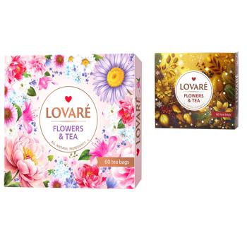Набор чая Lovare 12 видов 102,5г 60шт в ассортименте - купить, цены на КОСМОС - фото 1